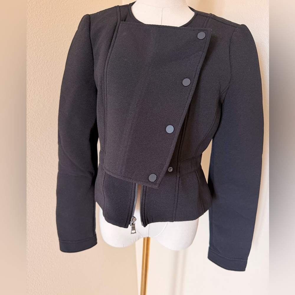 BCBG Black Bomber Jacket